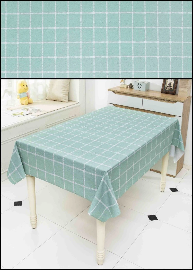 High Quality Grid Printed Tablecloth PVC/Vinyl Table Cloth for Camping