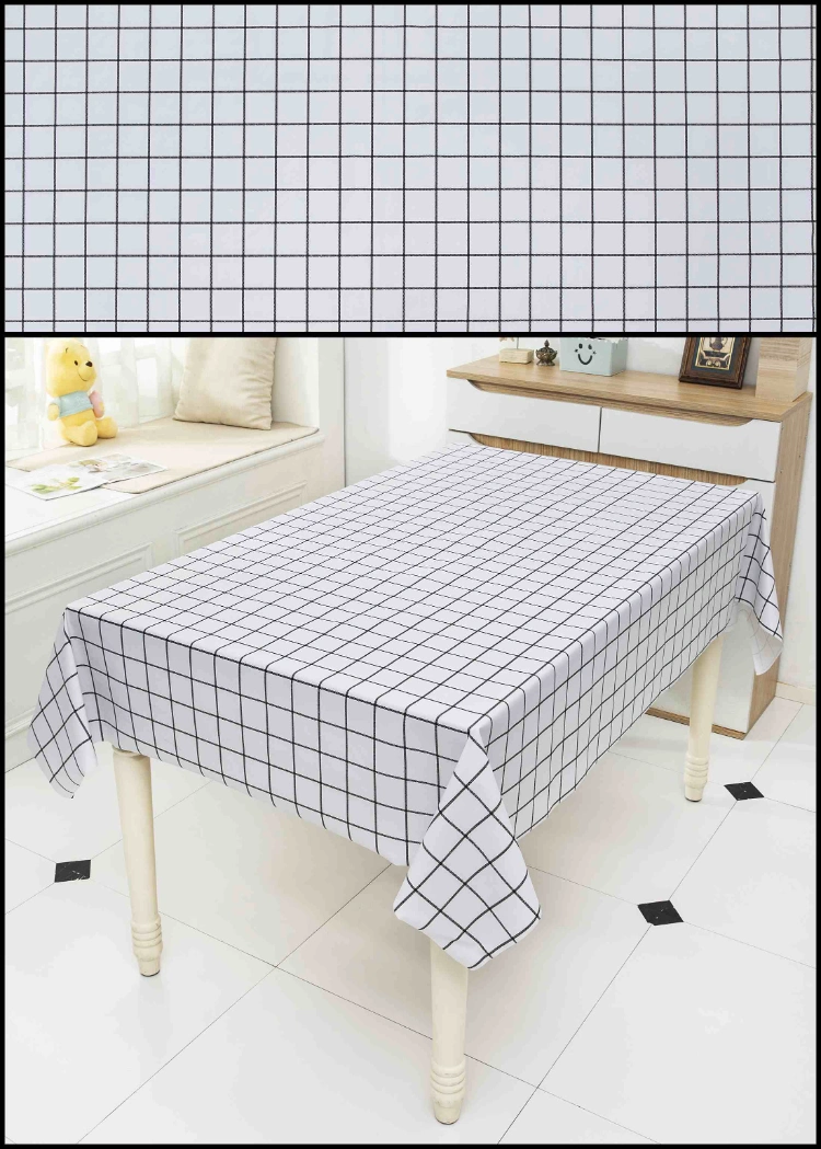 High Quality Grid Printed Tablecloth PVC/Vinyl Table Cloth for Camping